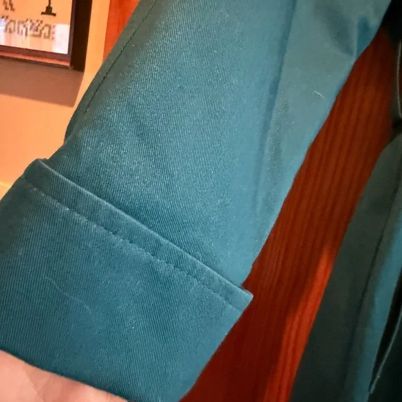 London Fog Blue Trench Coat size 6 Petite - Picture 7 of 12